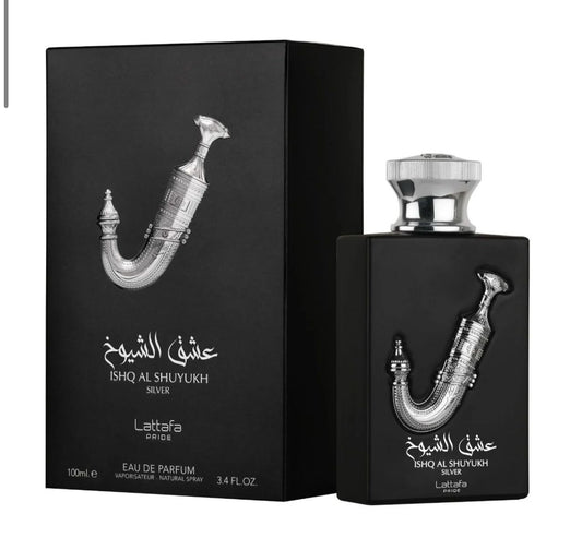 Lattafa Pride Perfume Ishq Al Shuyukh Silver Eau de Parfum 100ml-عشق الشيوخ من لطافة فضي